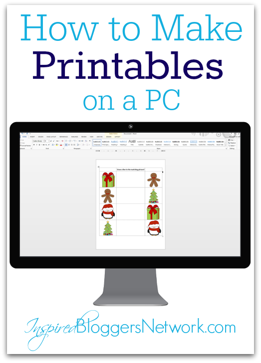 How to Make Printables on a PC I inspiredbloggersnetwork.com