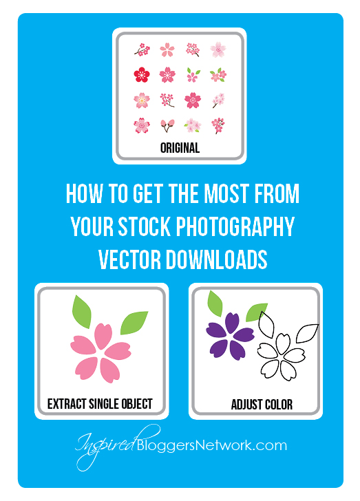 How to get the most from your vector stock photography vector downloads. www.InspiredBloggersNetwork.com